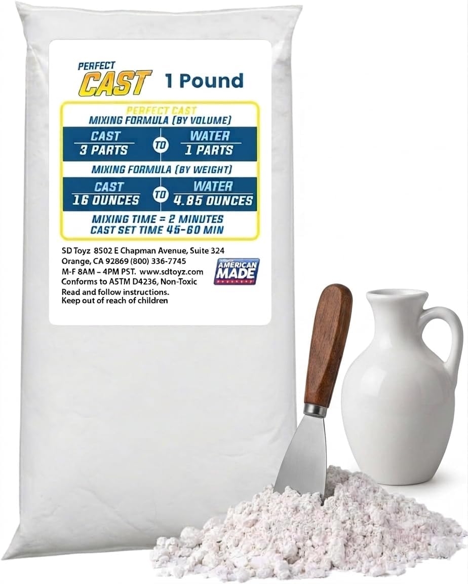 Polvo de fundición de molde perfecto para esculturas y manualidades, bolsa
