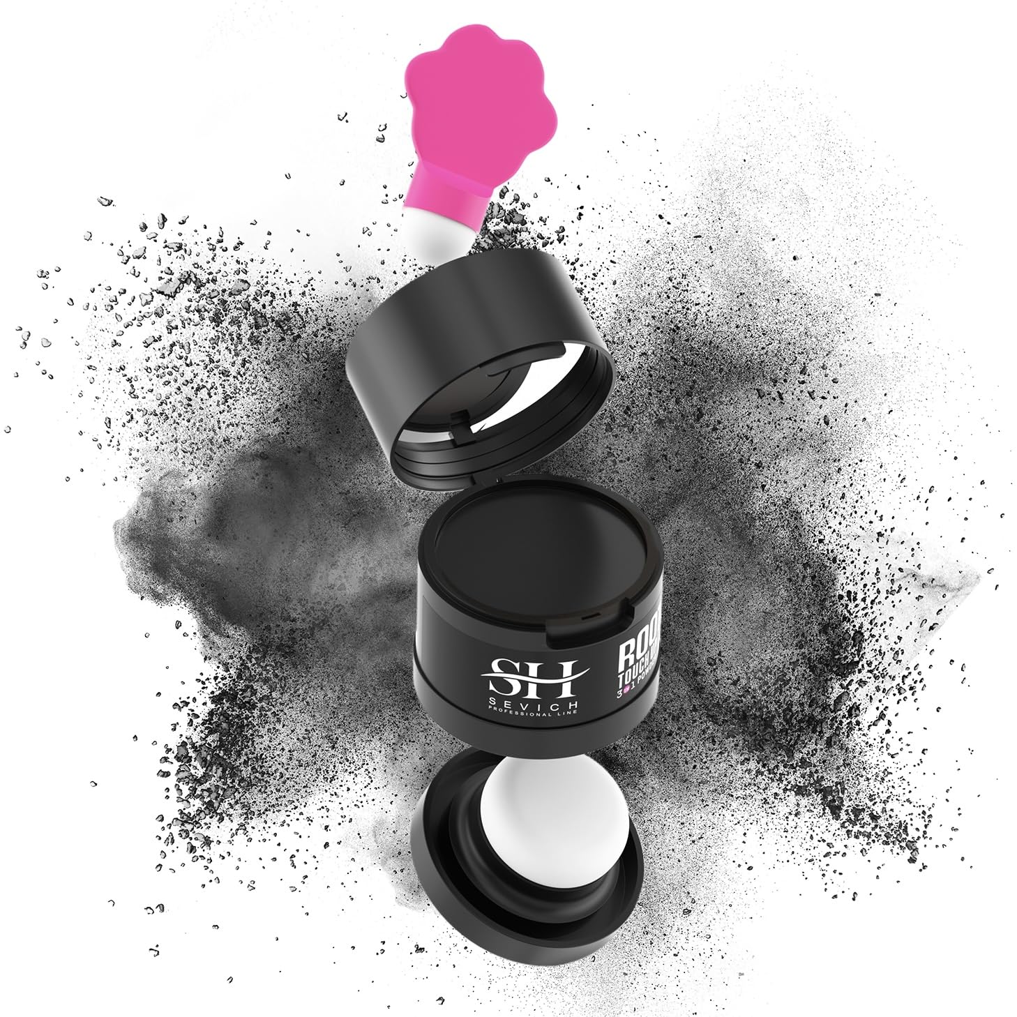 Polvo para Línea de Cabello Sevich 2.0, Oculta Instantáneamente la Pérdida de Cabello, Polvo para Toque de Raíces, Sombra de Cabello para Mujeres